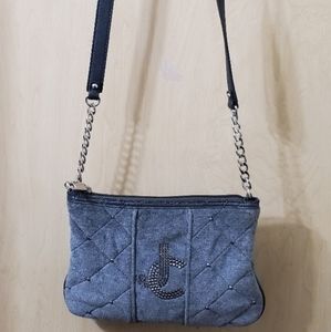 Juicy Couture Crossbody Purse Bedazzled Bling Bag